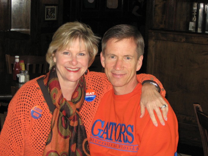 Gator Mom at SEC Championship game photo by Kathy Miller