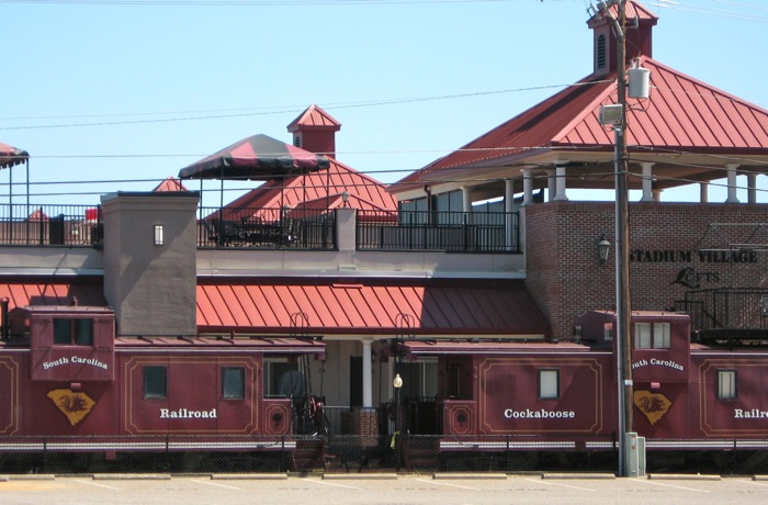 Cockaboose Railroad at South Carolina tailgating cabooses photo from Kathy Miller
