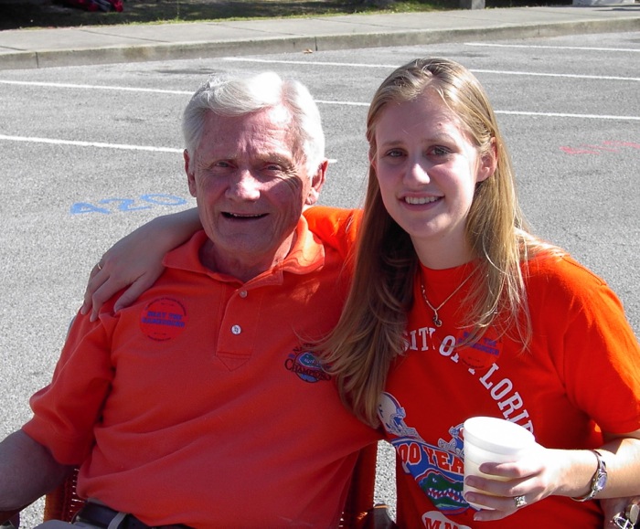 Pops a Bull Gator with Elizabeth photo by Kathy Miller