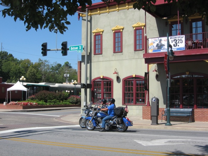 Dickson Street and Bikes Blues and BBQ Fayetteville Arkansas photo by Kathy Miller