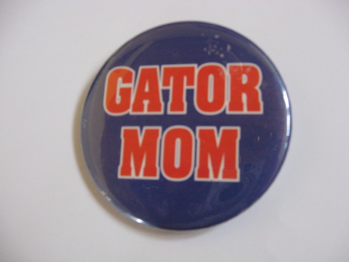 Gator Mom button photo by Kathy Miller