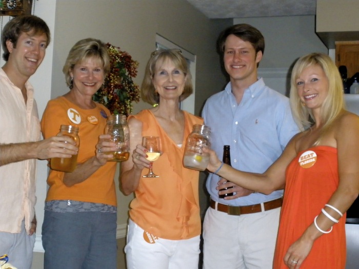 Tennessee Florida Party with Mason jars photo by Kathy Miller