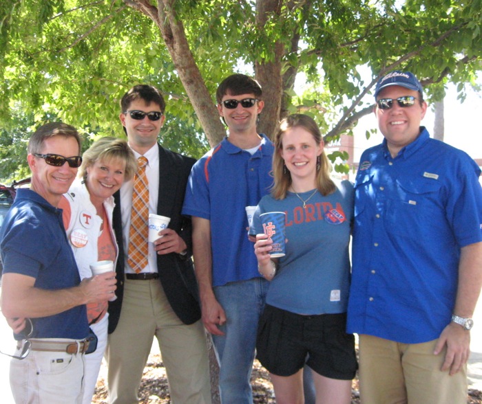 Gator Contingent at Alabama Florida football game photo by Kathy Miller