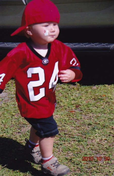 Young Georgia fan photo from Tom Harkleroad