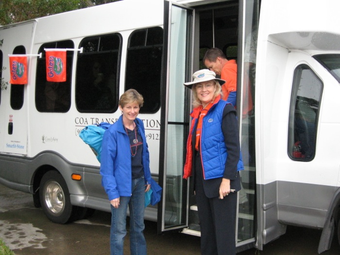 Florida Georgia game with large van rented by Pops photo by Kathy Miller