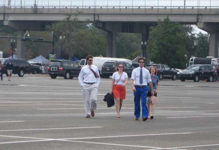 James, Lizzy, Rachel and Gavin on a Florida mission  find Pops portable potty photo by Kathy Miller