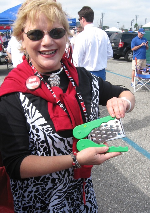 Trish Gator Chomps Gator Grater photo by Kathy Miller