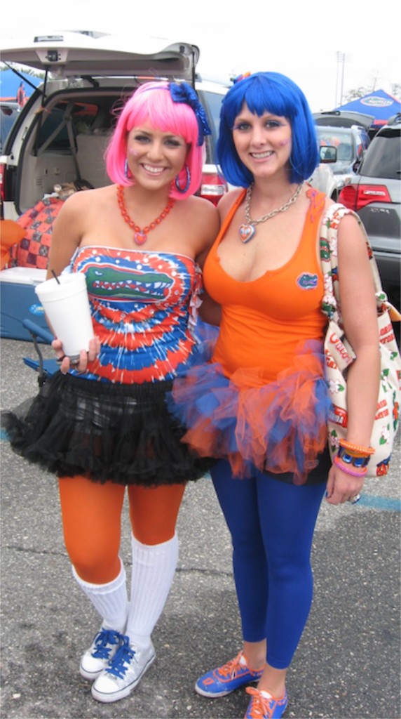 Florida girls dressing up with wigs and all photo by Kathy Miller