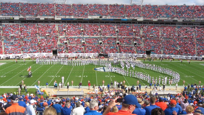Florida Georgia game opposing sides of field photo by Kathy Miller