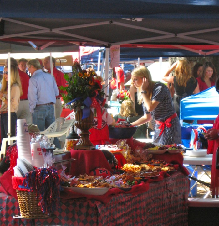 Tailgating in the Grove at Ole Miss photo by Kathy Miller