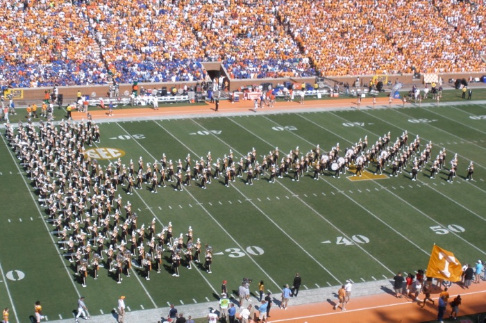 UT Pride of the Southland Band Power T photo by Kathy Miller