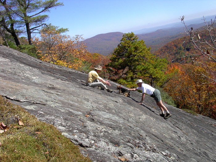 Saving Abbey Chimney Top Mountain photo by Kathy Miller
