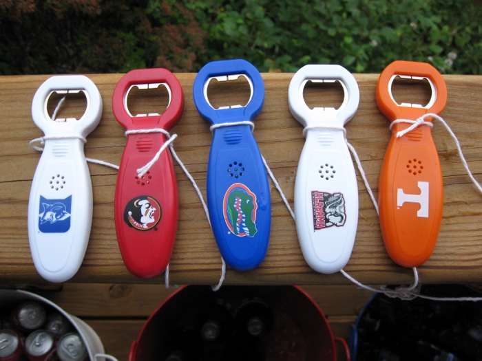 Beer openers Duke FSU Gators Bama and the most important Tennessee photo by Kathy Miller