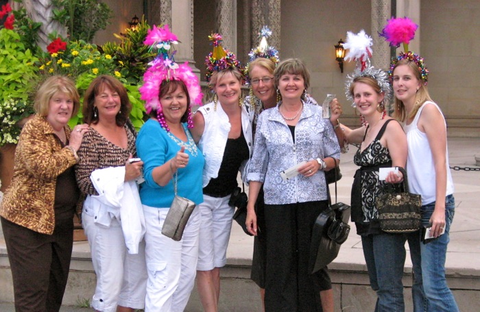 Abba the Music concert Biltmore House Asheville NC with girls photo by Kathy Miller