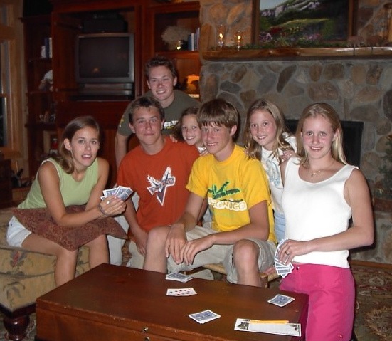 Friends playing cards and making memories at Miller Ice House photo by Kathy Miller