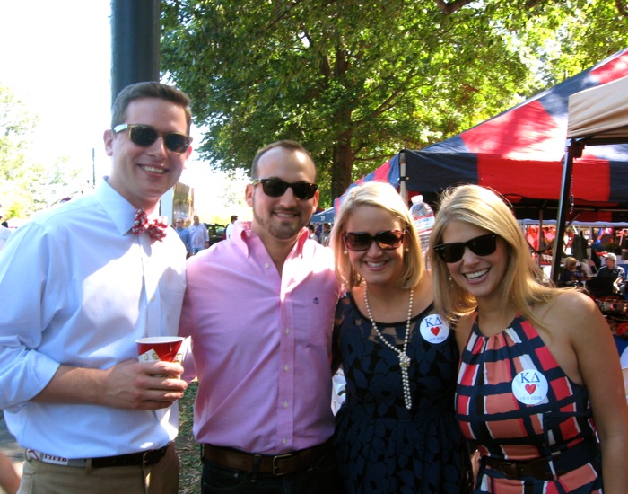 Ole Miss tailgating at The Grove photo by Kathy Miller