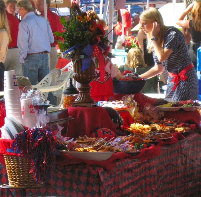 Tailgating In The Grove special tailgating tables photo by Kathy Miller