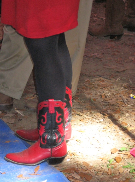 Boots at Ole Miss Oxford in the Grove photo by Kathy Miller