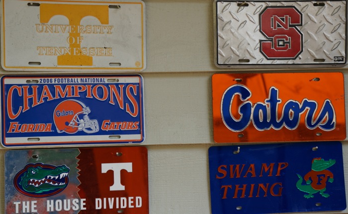 House Divided license plates photo by Kathy Miller