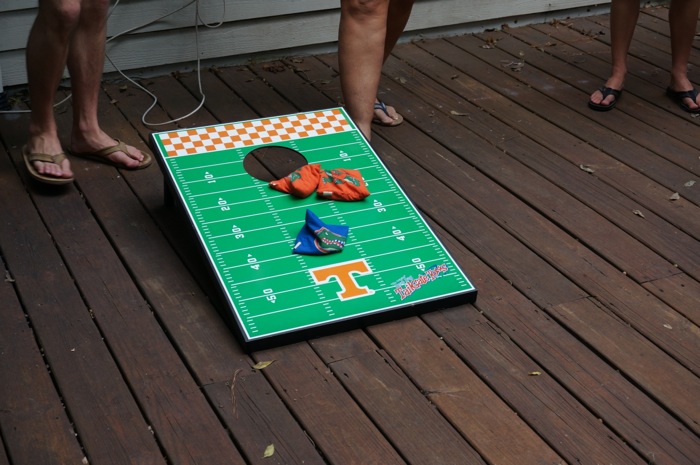 Tennessee corn hole board photo by Kathy Miller