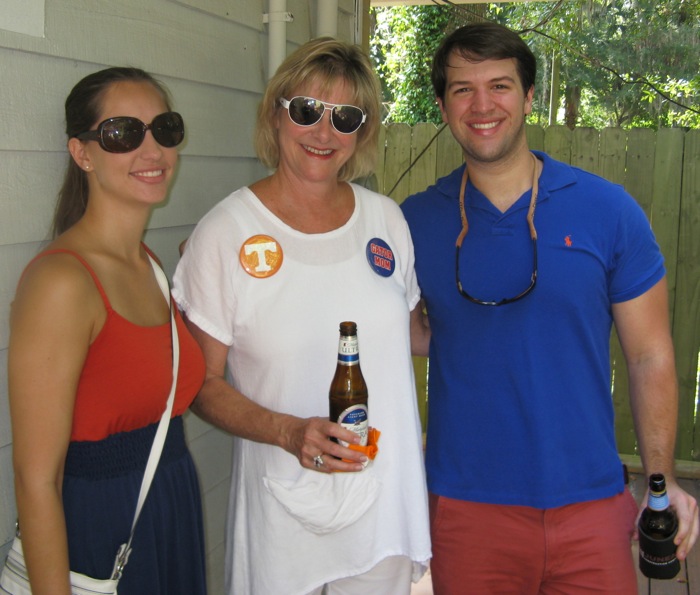 Walker and Britany with Kathy at Pops' Place photo by Kathy Miller