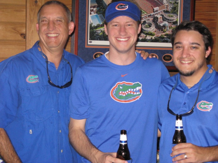 Rob, James and Ryan ready for the game photo by Kathy Miller