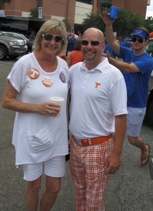 Kathy & David Pass, Tennessee baseball player photo by Kathy Miller