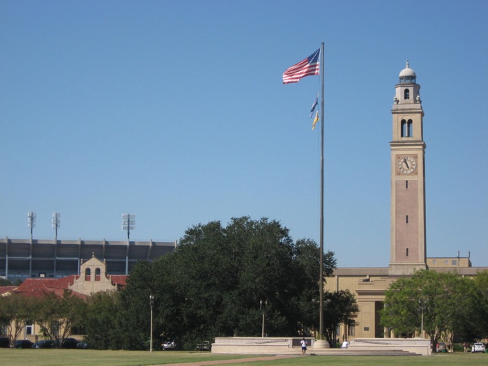 LSU, Baton Rouge, Tiger Stadium The Chimes photo by Kathy Miller