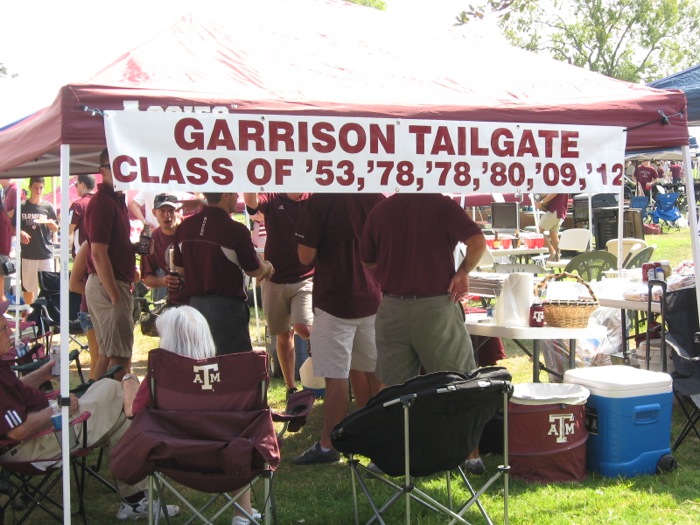 Garrison Tailgate Texas A&M alumni photo by Kathy Miller