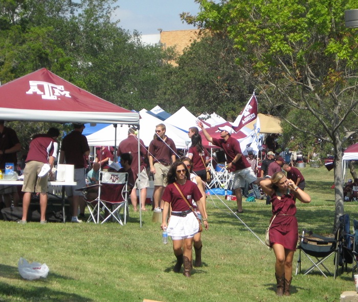 Girls in Boots at Texas A&M photo by Kathy Miller