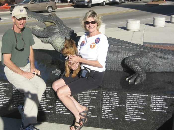 Game Day in the Swamp with Bull Gator photo by Kathy Miller