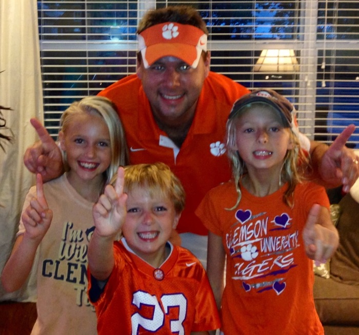 Avid Clemson Fans Braddocks photo by Griff Braddock