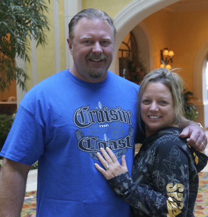 LSU fans at Beau Rivage, Biloxi, Mississippi photo by Kathy Miller