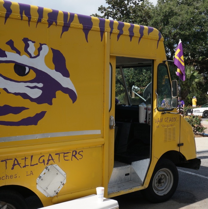 Tailgating Van Geaux photo by Kathy Miller