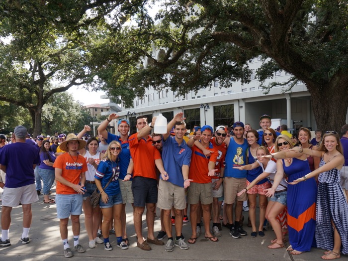 Gators Chomping Outside Tiger Stadium LSU Baton Rouge LA photo by Kathy Miller