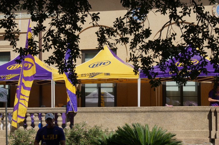 Miller Time on The Quad LSU Baton Rouge photo by Kathy Miller