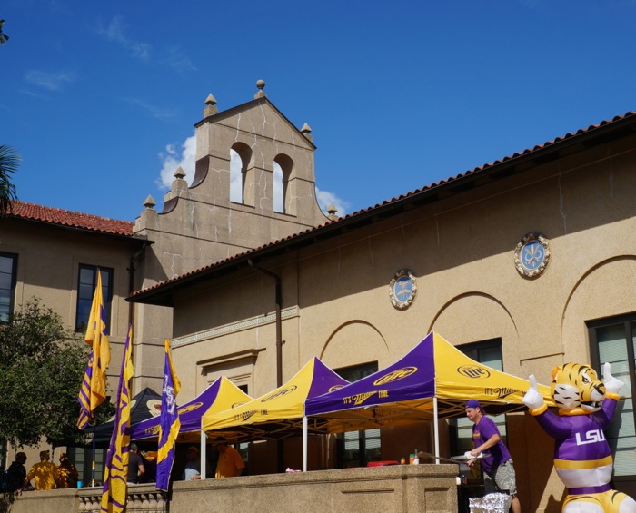 Miller Time on the LSU Quad photo by Kathy Miller