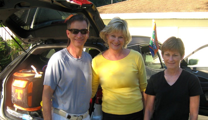 Dave, Kathy & Clara on the Road Again photo by Kathy Miller