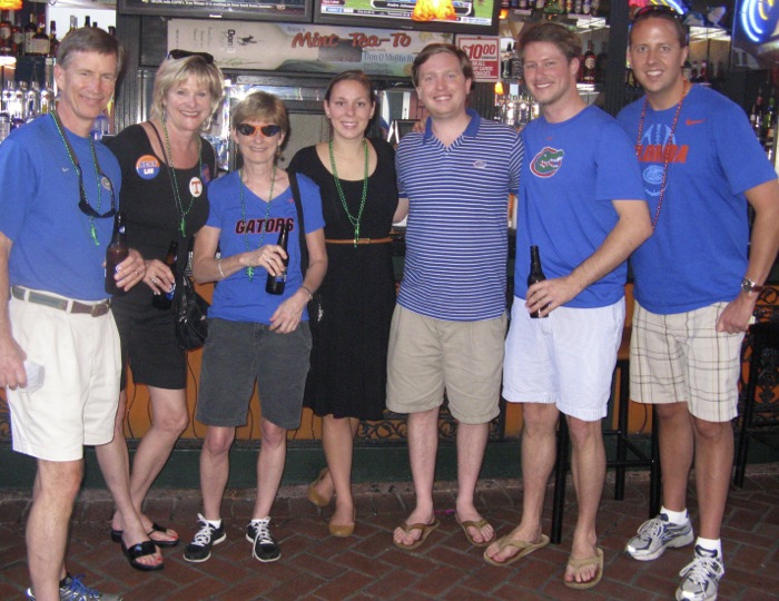 Gator Contingence on Burbon Street in New Orleans photo by Kathy Miller