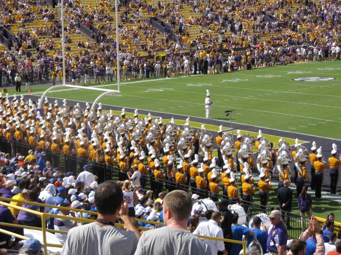 LSU's Golden Band from Tigerland Baton Rouge photo by Kathy Miller