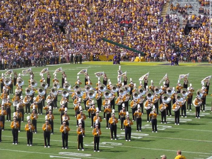 LSU Tiger Band in Baton Rouge photo by Kathy Miller