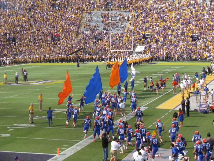 Gators at LSU photo by Kathy Miller