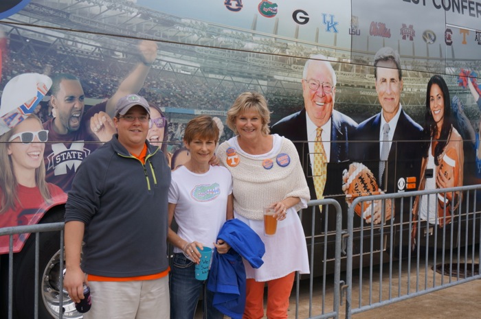 Mike, Clara, Kathy and the CBS crew photo by Kathy Miller