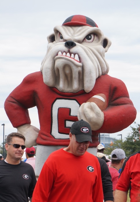 UGA with the guys photo by Kathy Miller