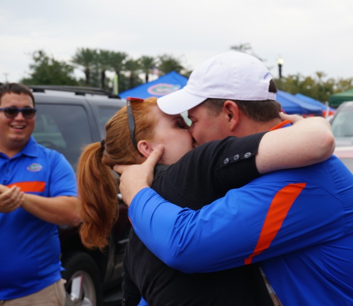 The Kiss after the Question photo by Kathy Miller