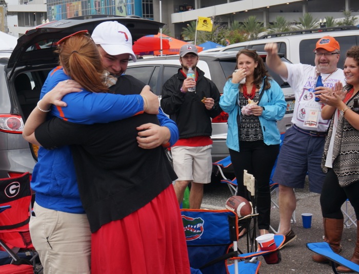 Congratulations to Robbie and Evan photo by Kathy Miller