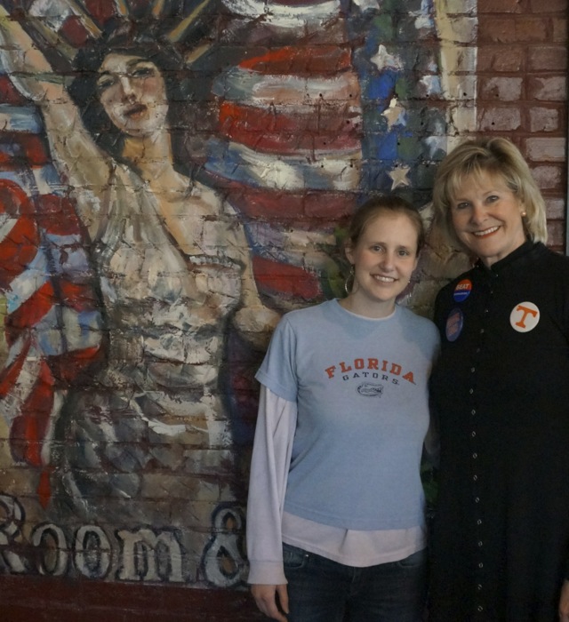 Lizzie & Kathy at Liberty Tap Room Columbia South Carolina photo by Kathy Miller