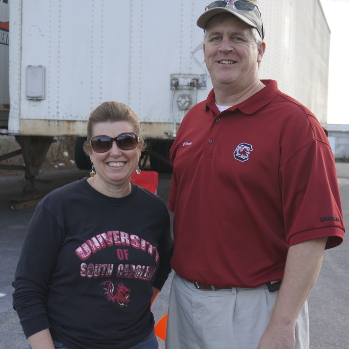 Parking Lot People Columbia South Carolina USC game photo by Kathy Miller