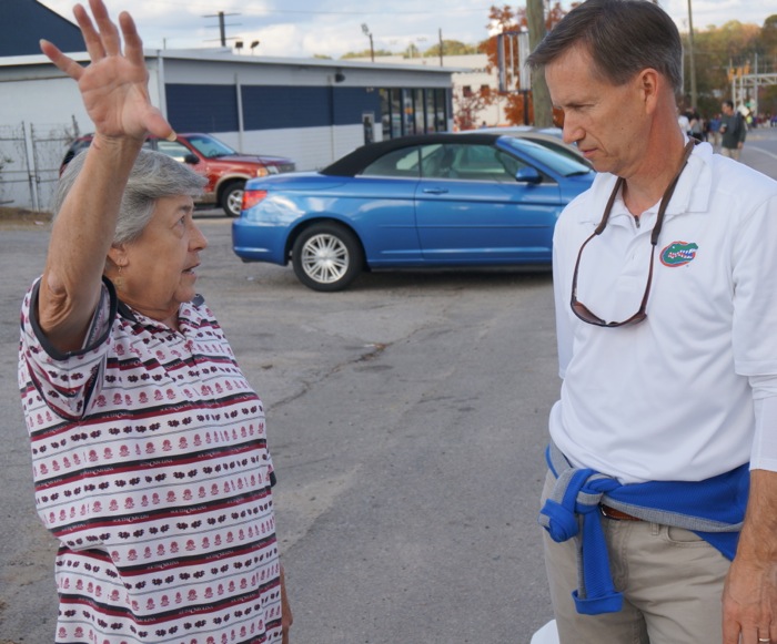 Dave getting directions to the nearest convenience store need ice photo by Kathy Miller