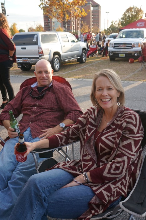 Stuart & Charlotte White South Carolina fans father Dave Smith photo by Kathy Miller